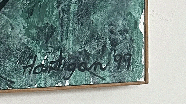 Grace Hartigan signature on painting